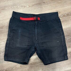 Topo Designs Ripstop Hiking Climbing Shorts Size Small Red/Black
